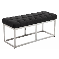 Lavica Emres, 100 cm, tmavo šedá