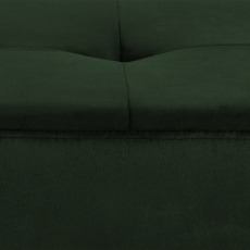 Lavica Glory, 50 cm, zamat, tmavo zelená - 7