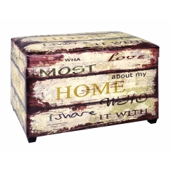 Lavica s úložným priestorom Home with Love, 65 cm