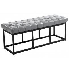 Lavice Emres, 120 cm, šedá / černá