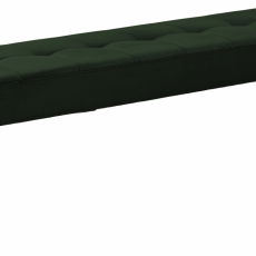 Lavice Glory , 140 cm, samet, tmavě zelená - 1