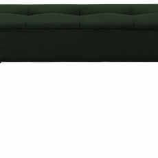 Lavice Glory , 140 cm, samet, tmavě zelená - 2