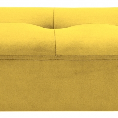 Lavice Glory, 95 cm, tkanina, žlutá - 9