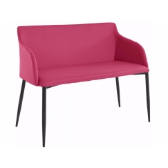 Lavice Nimbe, 100 cm, černá / růžová