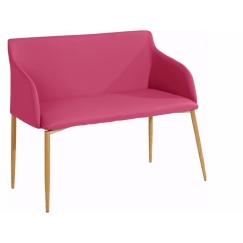 Lavice Nimbe, 100 cm, růžová 