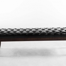 Lavice Ramira, 150 cm, černá / tmavě hnědá - 2