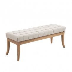 Lavice s dřevěnou podnoží Farao, 120 cm, světlá podnož