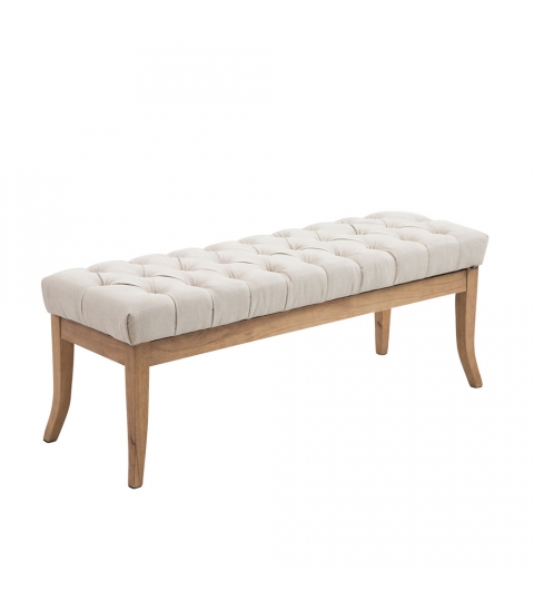 Lavice s dřevěnou podnoží Farao, 120 cm, světlá podnož