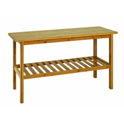 Lavice s policí Piper,47 cm, bambus