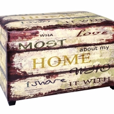 Lavice s úložným prostorem Home with Love, 65 cm - 1