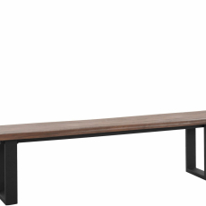 Lavice Sinc, 200 cm, hnědá / černá - 1