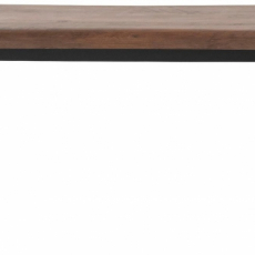 Lavice Sinc, 200 cm, hnědá / černá - 2