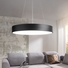 LED závesné svietidlo Round, 60 cm, čierna - 1