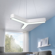 LED závesné svietidlo Y-form, 107 cm, biela - 1