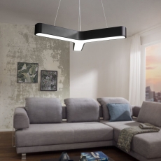 LED závesné svietidlo Y-form, 107 cm, čierna - 3