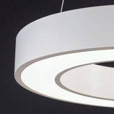 LED závěsné svítidlo Circle, 60 cm, bílá - 4