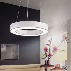 LED závěsné svítidlo Circle, 60 cm, bílá - 3