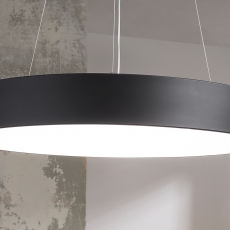 LED závěsné svítidlo Round, 60 cm, černá - 4
