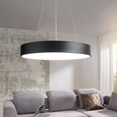 LED závěsné svítidlo Round, 60 cm, černá - 1
