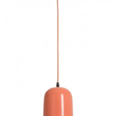 Luster s porcelánovým tienidlom Konisk, oranžová - 1