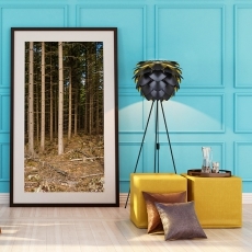 Svietidlo / luster závesný VITA Silvia, čierna/zlatá - 2