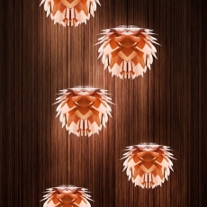 Svietidlo / luster závesný VITA Silvia mini, meď - 2