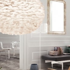 Svietidlo / luster závesný z husieho peria VITA Eos XXL, biela - 2