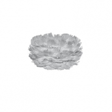 Svietidlo / luster závesný z husieho peria VITA Eos, micro, sivá - 1