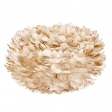 Svietidlo / luster závesný z husieho peria VITA Eos, svetlo hnedá - 1