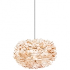 Svietidlo / luster závesný z husieho peria VITA Eos, svetlo hnedá - 2