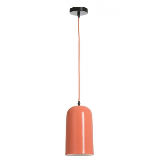 Lustr s porcelánovým stínidlem Konisk, oranžová - 1