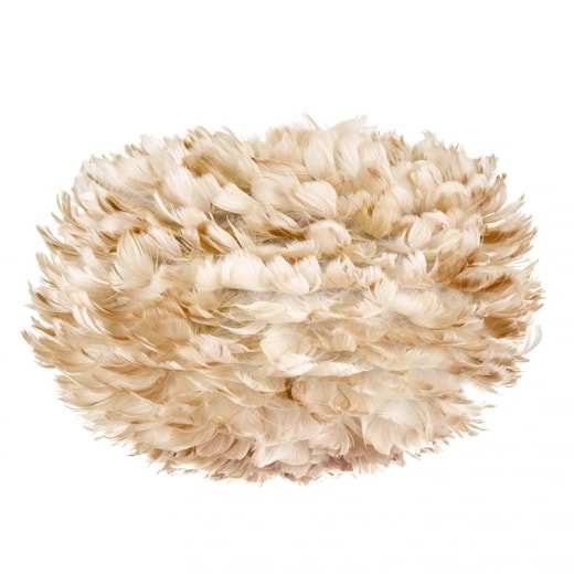 Svítidlo / lustr závěsný z husího peří VITA Eos, světle hnědá - 1