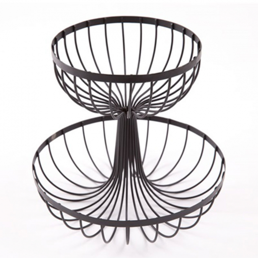 Mísa / etažér Fineline, 35 cm, černá - 1