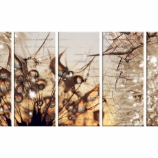 Moderní obraz Jantarová příroda, 100x50 cm - 1