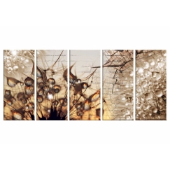 Moderní obraz Jantarová příroda, 100x50 cm