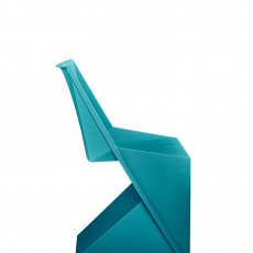 Modrá stohovateľná stolička Faste - 2