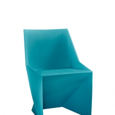 Modrá stohovateľná stolička Faste - 1