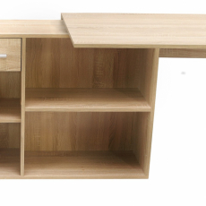 Modulární pracovní stůl Diego, 123,5 cm, dub sonoma - 10