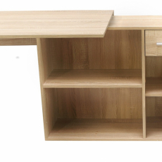 Modulární pracovní stůl Diego, 123,5 cm, dub sonoma - 13