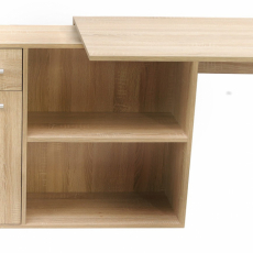 Modulárny pracovný stôl Diego, 123,5 cm, dub sonoma - 8