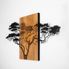 Nástěnná dekorace Acacia, 144 cm, hnědá - 6