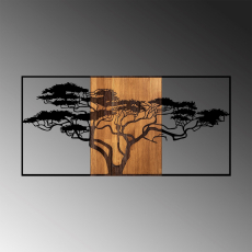 Nástěnná dekorace Acacia, 147 cm, hnědá - 5