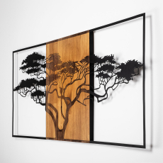 Nástěnná dekorace Acacia, 147 cm, hnědá - 6