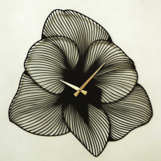 Nástěnná dekorace Azalea, 70 cm, černá - 4