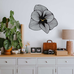 Nástěnná dekorace Azalea, 70 cm, černá