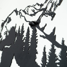 Nástěnná dekorace Bear, 71 cm, černá - 4