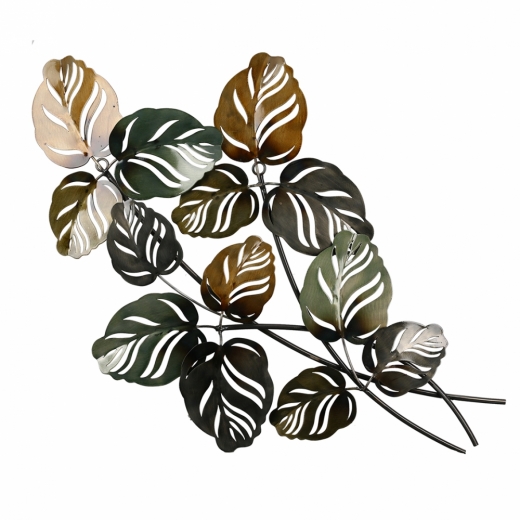 Nástěnná dekorace Branch, 67 cm, zelená / zlatá - 1