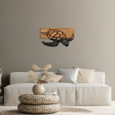 Nástěnná dekorace Caretta, 58 cm, hnědá - 2