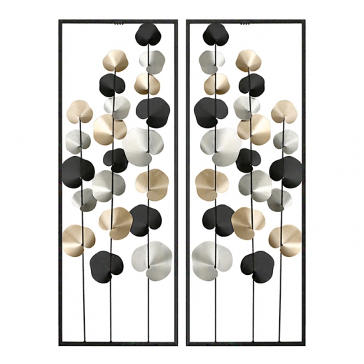 Nástěnná dekorace Fuines, 84 cm, černá - 1
