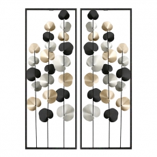 Nástěnná dekorace Fuines, 84 cm, černá - 1